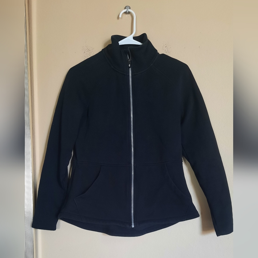 Black Skecher's Track Sweater Zip Up